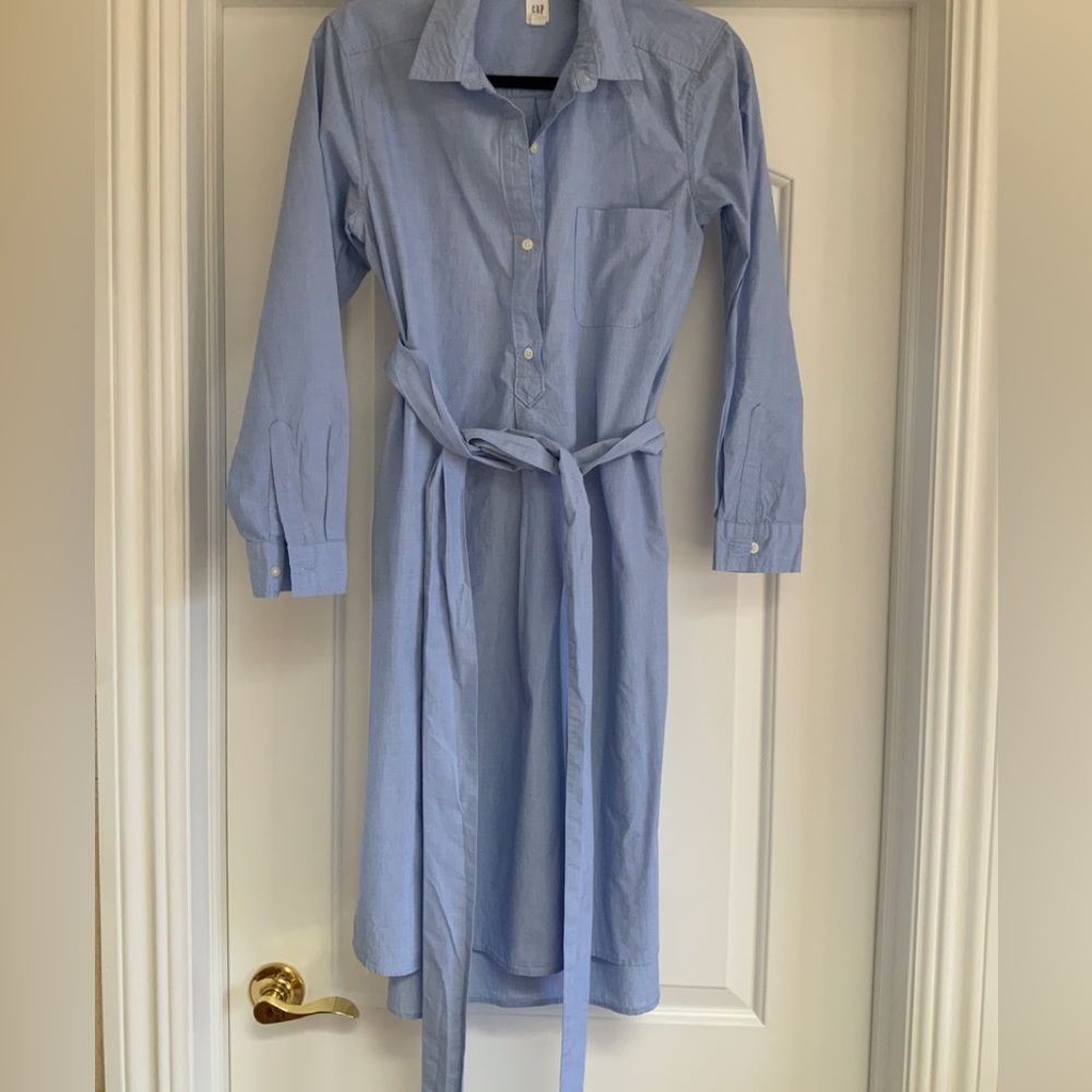 Gap shirt belted dress - Picture 2 of 3